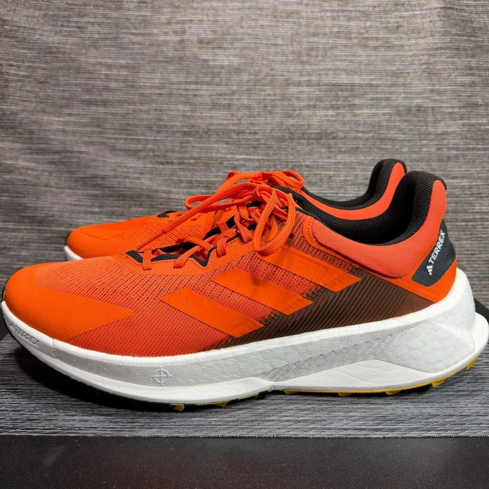 adidas Men Size 15 Orange Terrex Soulstride Flow Trail Running Shoes IE8455